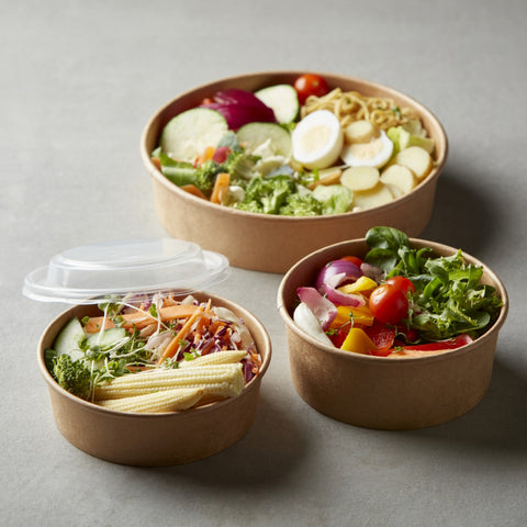 Kraft Salad Bowl PET Lid (300 pack)
