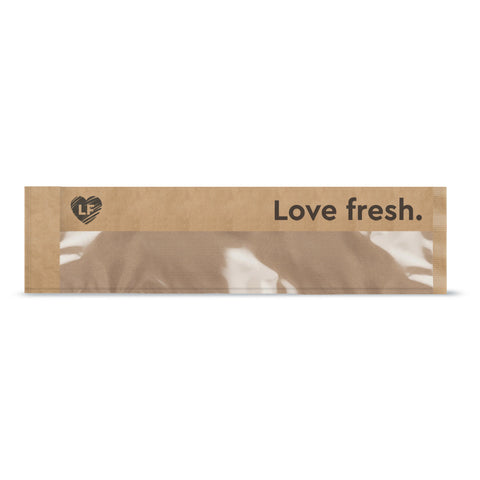 Branded Baguette/Sub Roll Display Bag (Kraft)