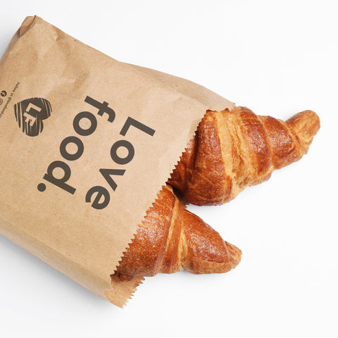 Branded Greaseproof Flat Bags (Kraft)