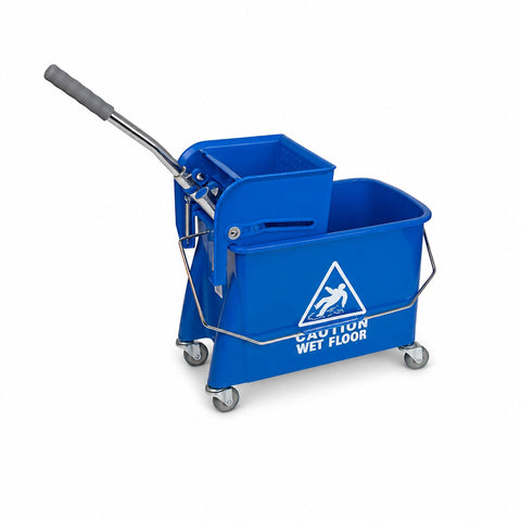 Flat Mop Bucket and Wringer (15 Litre)
