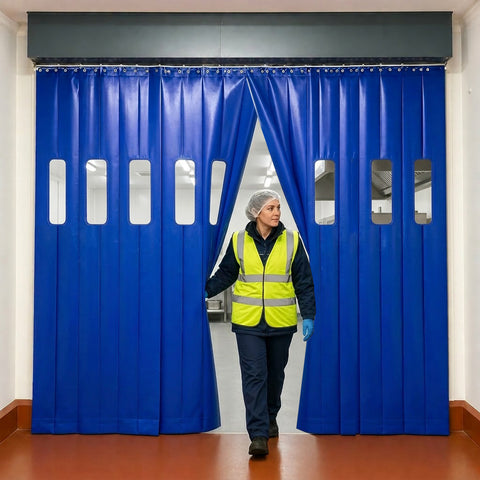 Insulated Strip Door Curtain (Made to measure) Pedestrian Traffic