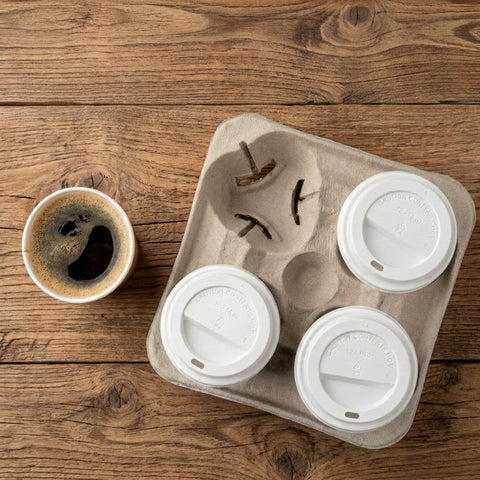 Polystyrene Plastic Sip-thru Lids for 8oz / 16oz Cups (1000 pack)