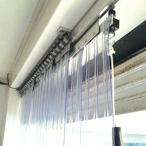 Replacement PVC Strip Curtain (Hook on) Rail