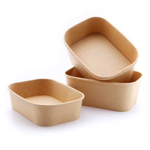 Rectangular Kraft Deli Bowls (300 pack)