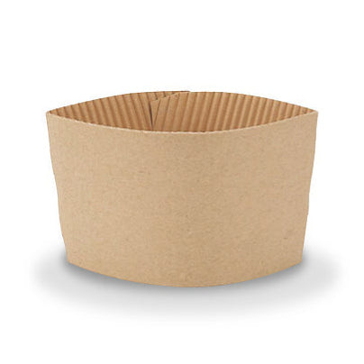 Single Wall Kraft Cup Sleeves (1000 pack)