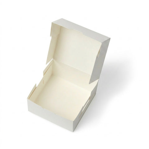 Folding White Cake Box (250 pack)