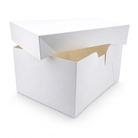 Two Piece White Cake Box (50 pack)