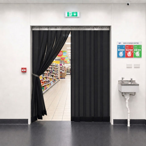 Mesh Strip Curtain (Made to measure) Pedestrian Traffic