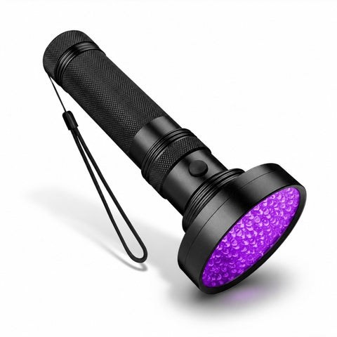 100 LED UV Torch (with x6 AA Batteries)