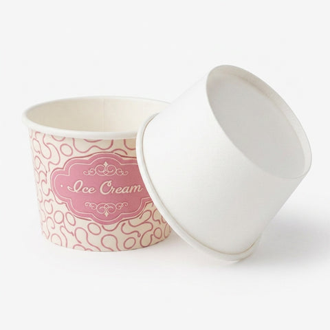 Plain / Printed Ice Cream Containers (500 pack)